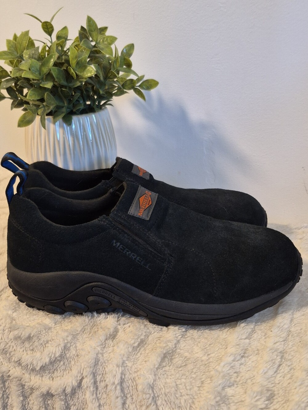 Merrell Work Jungle Moc Alloy Toe Work Shoes Women's Sz 9 Black Suede J62382 - Picture 2 of 14